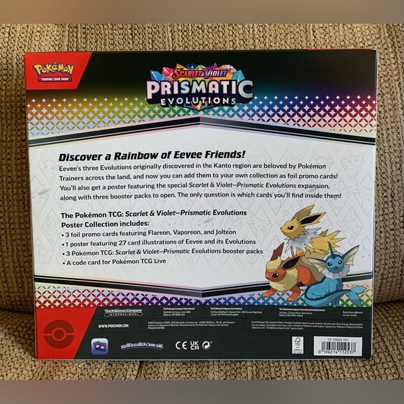 Pokémon TCG Scarlet & Violet Prismatic Evolutions Poster Collection NEW Sealed - Picture 4 of 6